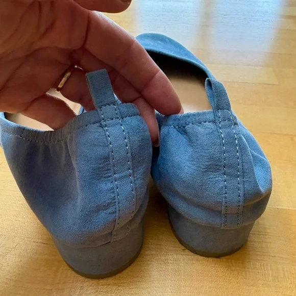 Blue Block Dainty Women's Flats by - Picture 3 of 5